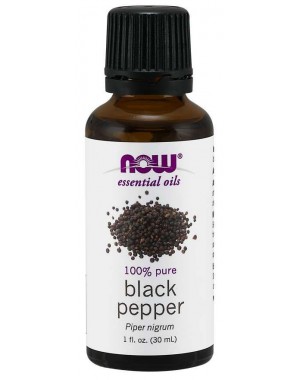Óleo essencial de Black Pepper Pimenta preta 1oz 30ml NOW Foods