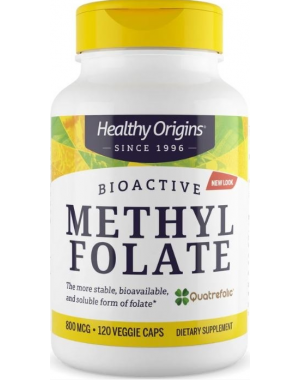 Methyl Folate 800mcg 120 veg caps Healthy Origins