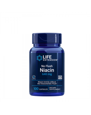 No Flush Niacina Inositol Hexanicotinate 640 mg 100 capsules LIFE Extension