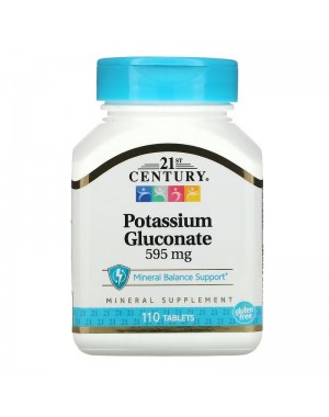 Potassium Gluconate, 595 mg, 110 Tablets