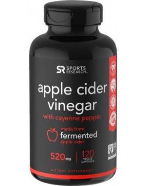 Apple Cider Vinegar 520mg 120 veggie caps SPORTS Research
