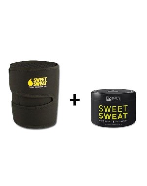 Cinta para as coxas Amarela + Sweet Sweat 184g