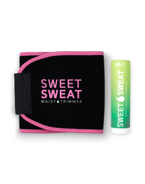 Sweet Sweat Stick 6.4 Oz + Waist Trimmer-Pink-Citrus Mint-S