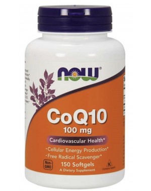CoQ10 100 mg 150 Cápsulas softgel NOW