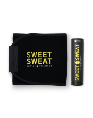 Sweet Sweat Bastão 182g + Cinta Neoprene Preta