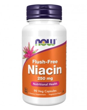 Flush-Free Niacin 250 mg 90 Veg Capsules NOW Foods