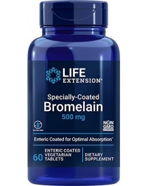 Specially-Coated Bromelain, 500 mg, 60 enteric-coated Vcomp Life Extension