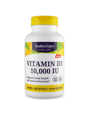 Vitamina D3 10000 IU 360 softgels HEALTHY Origins