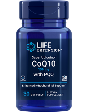 Super Ubiquinol CoQ10 com BioPQQ 100mg 30 caps LIFE Extension