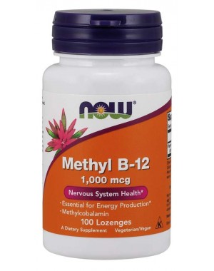 Metil B12 1000mcg 100 pastilhas NOW Foods