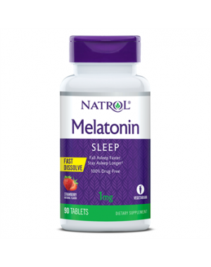 Melatonina 1 mg FAST DISSOLVE sublingual 90 comprimidos Morango NATROL