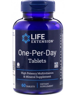 One Per Day Multivitaminico um por dia 60 comprimidos LIFE Extension
