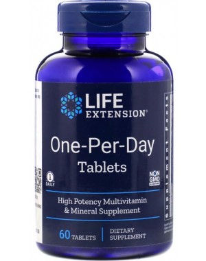 One Per Day Multivitaminico um por dia 60 Tablets LIFE Extension