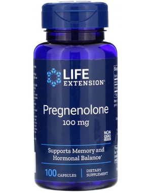 Pregnenolone Pregnenolona 100 mg 100 capsules LIFE Extension