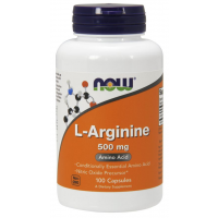 Arginina 500mg 100 CAPS NOW Foods