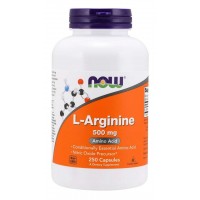 Arginina 500mg 250 capsulas Now Foods