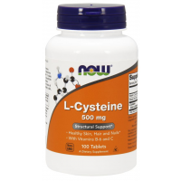 L Cysteine Cisteína 500mg 100 Comprimidos NOW Foods