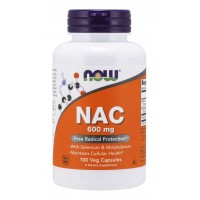 NAC 600 mg 100 Cápsulas NOW Foods
