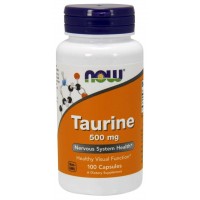 Taurine taurina 500mg 100 capsules NOW Foods