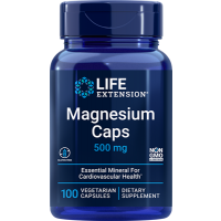 Magnésio Caps 500mg 100 veg caps LIFE Extension