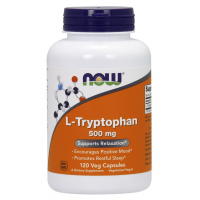 L Tryptophan triptofano 500 mg 120 Cápsulas NOW Foods