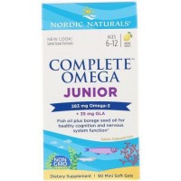 Complete Ômega JR 283 mg ômega 3 + 35 mg GLA Nordic Naturals 90 Mini Softgel