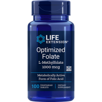 Folato Otimizado 1000mcg 100 comprimidos LIFE Extension