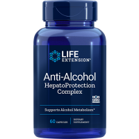 Anti Alcohol HepatoProtection Complex 60 veg Capsules Life Extension