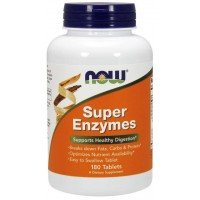 Super Enzymes 180 Comprimidos NOW Foods