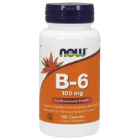 Vitamina B6 100 mg 250 Cápsulas NOW Foods