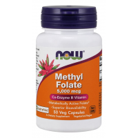 Methyl Folate 5000 mcg 50 Veg Capsules NOW Foods