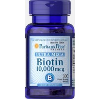 Biotina 10.000 mcg 100 softgels PURITANS Pride 