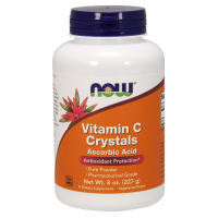 Vitamina C Cristais em pó 8oz 227g NOW Foods 