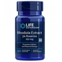 Rhodiola Extract 250mg 60 vegcaps LIFE Extension