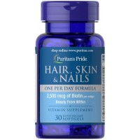 Hair skin e nails cabelo pele e unha 30softgels PURITANS Pride 