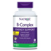 B complex Energy Support Fast Dissolve sublingual coconut 90 comprimidos NATROL