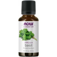 Óleo essencial de Basil Manjericão 1oz 30ml NOW Foods