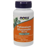 Potassium Gluconate 99 mg 100 Comprimidos NOW Foods