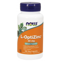 L OptiZinc 30 mg 100 Veg Capsules NOW Foods