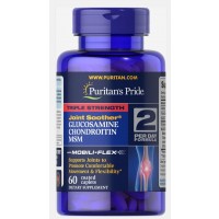 Glucosamina e Condroitina Triple Strength com MSM 60 Caplets Puritans