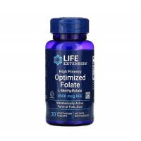 High Potency Optimized Folate 8500 mcg 30 vegetarian tablets life 
