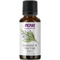 Óleo essencial blend Lavender e Tea Tree 1oz 30ml NOW Foods
