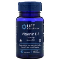 Vitamina D3 7000 IU 60 Softgels LIFE Extension