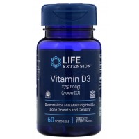 Vitamina D3 7000 IU 60 Softgels LIFE Extension