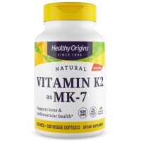 Vitamina K2 as MK-7 100mcg 180 Veggie Softgels HEALTHY Origins