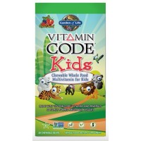 Vitamin Code Kids Multivitamínico para crianças 60 balas mastigáveis GARDEN OF LIFE