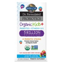 Probiótico para crianças Dr. Formulated 30 balas mastigáveis GARDEN OF LIFE