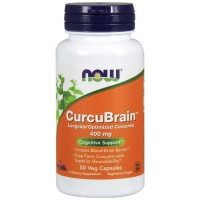 CurcuBrain 400 mg 50 Cápsulas NOW Foods