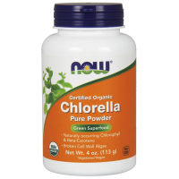 Chlorella Powder. Organic 113g Now foods