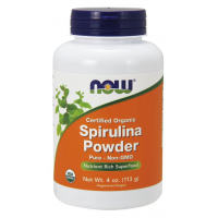 Spirulina Powder Organic em pó 4oz 113 g NOW Foods 